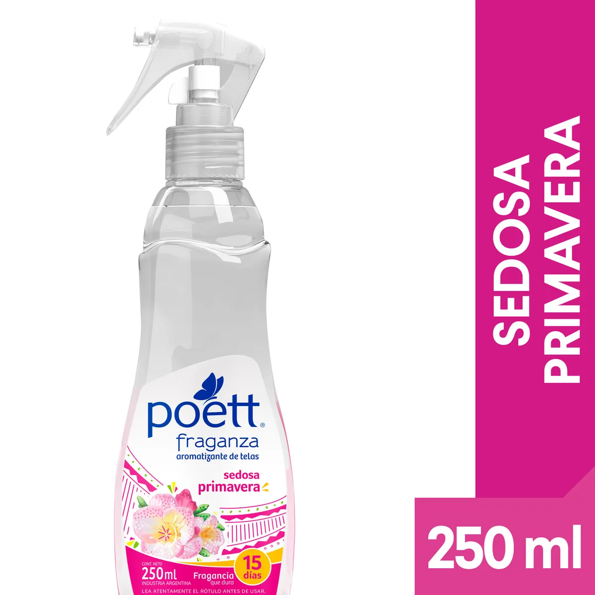 Aromatizante para tela Poett sedosa primavera 250 cc.