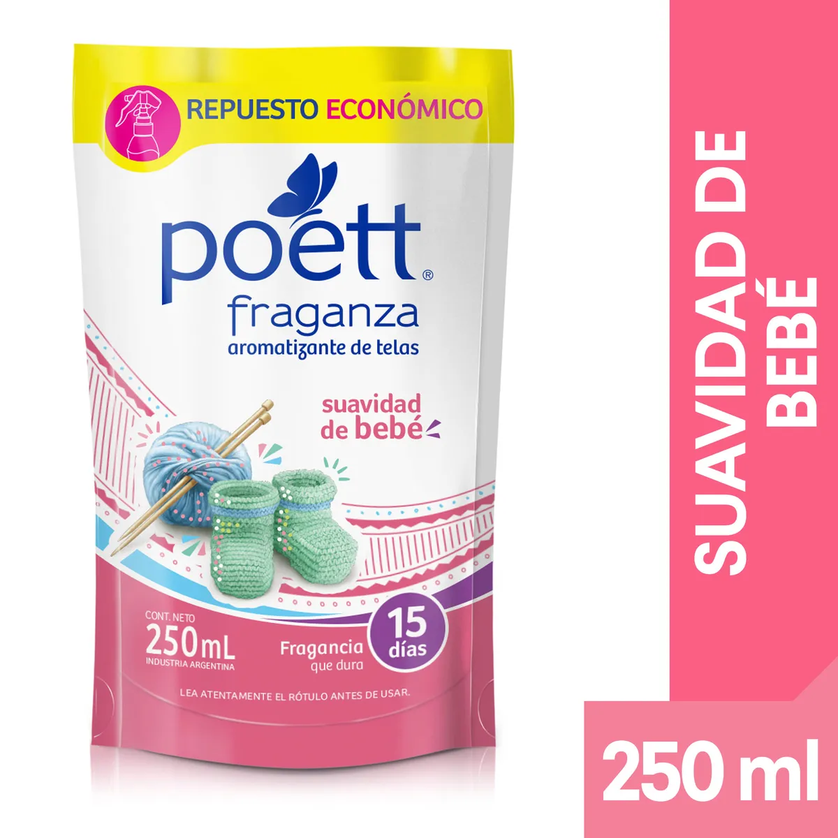 Aromatizante Poett para telas dp 250 cc.