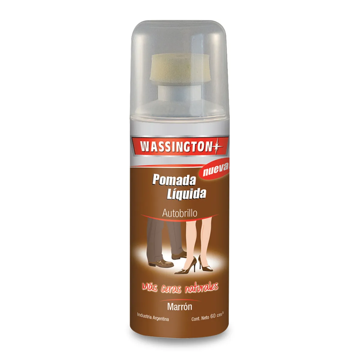 Pomada líquida marron Wassington 60 cc.