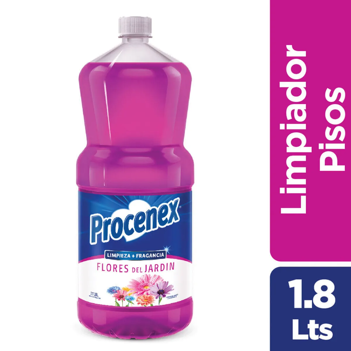 Limpiador líquido Procenex pisos flores de jardín 1.8 l.