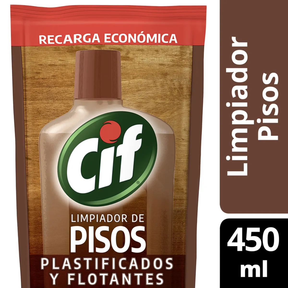 Limpiador Cif repuesto pisos plastificados 450 cc.