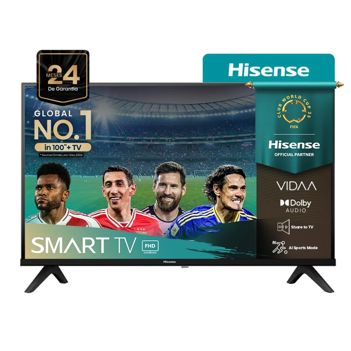 Smart tv 43 Hisense fhd vidaa 43a42k