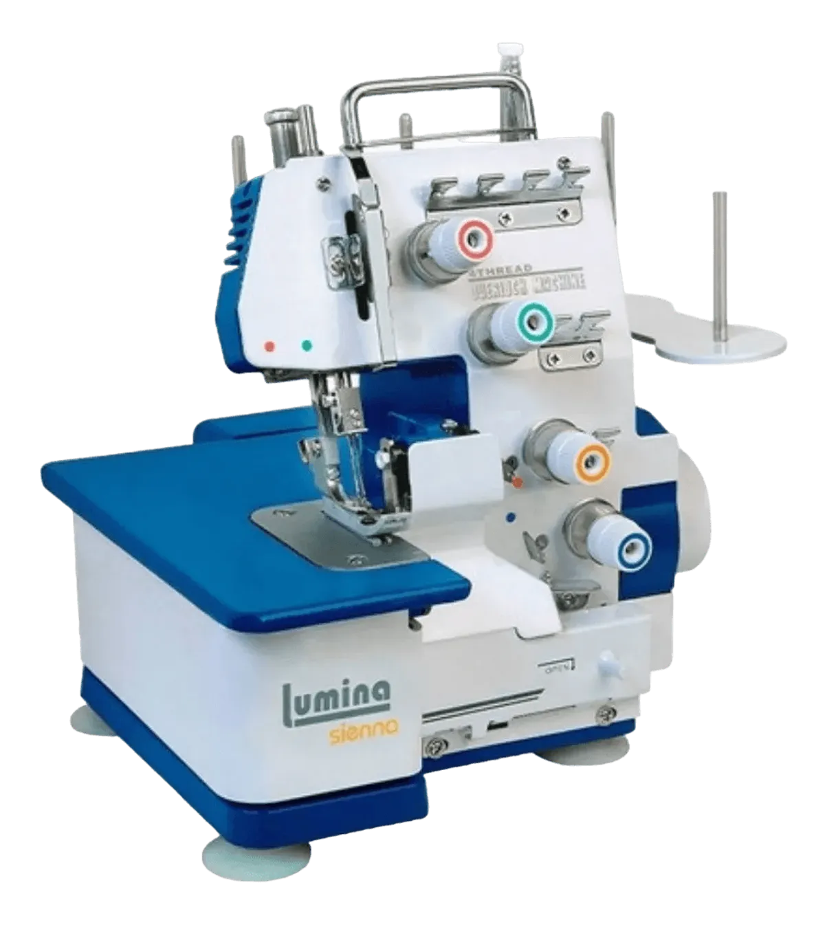 Máquina De Coser Overlock Lumina Sienna Azul 4 Hilos