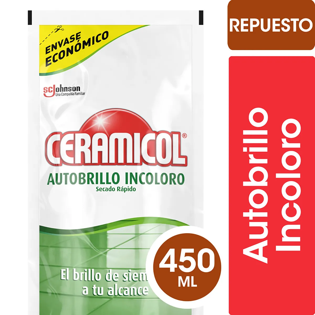 Autobrillo Ceramicol doypack 450 cc.