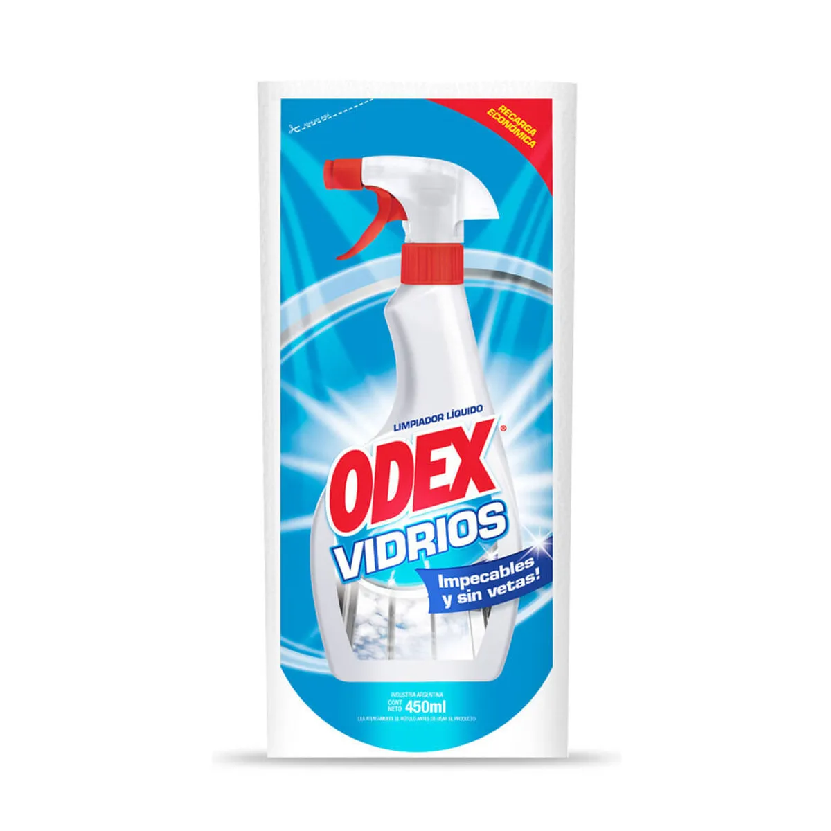 Limpiador para vidrios Odex doy pack 450 cc.