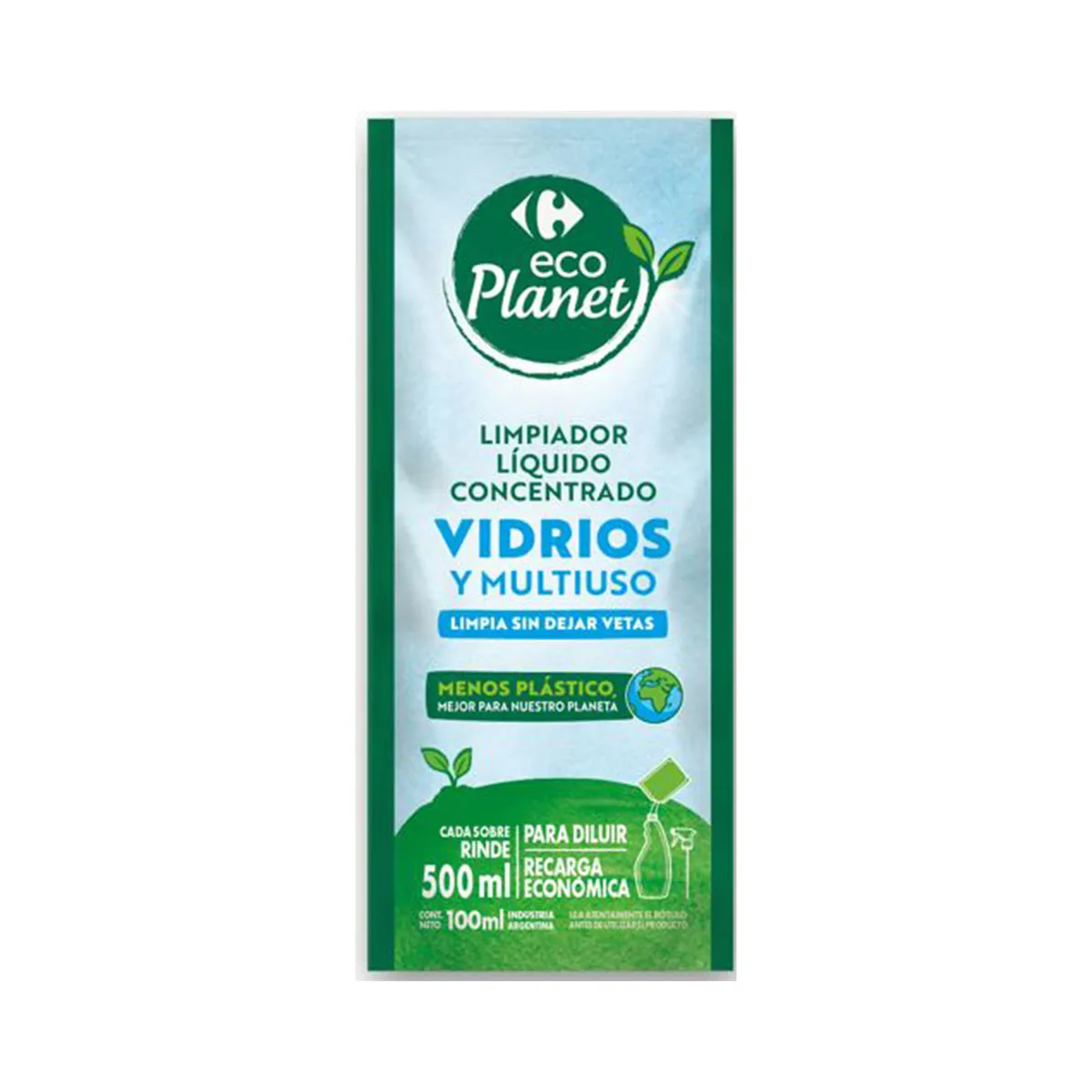 Limpiador de vidrio para diluir Eco Planet 100 ml