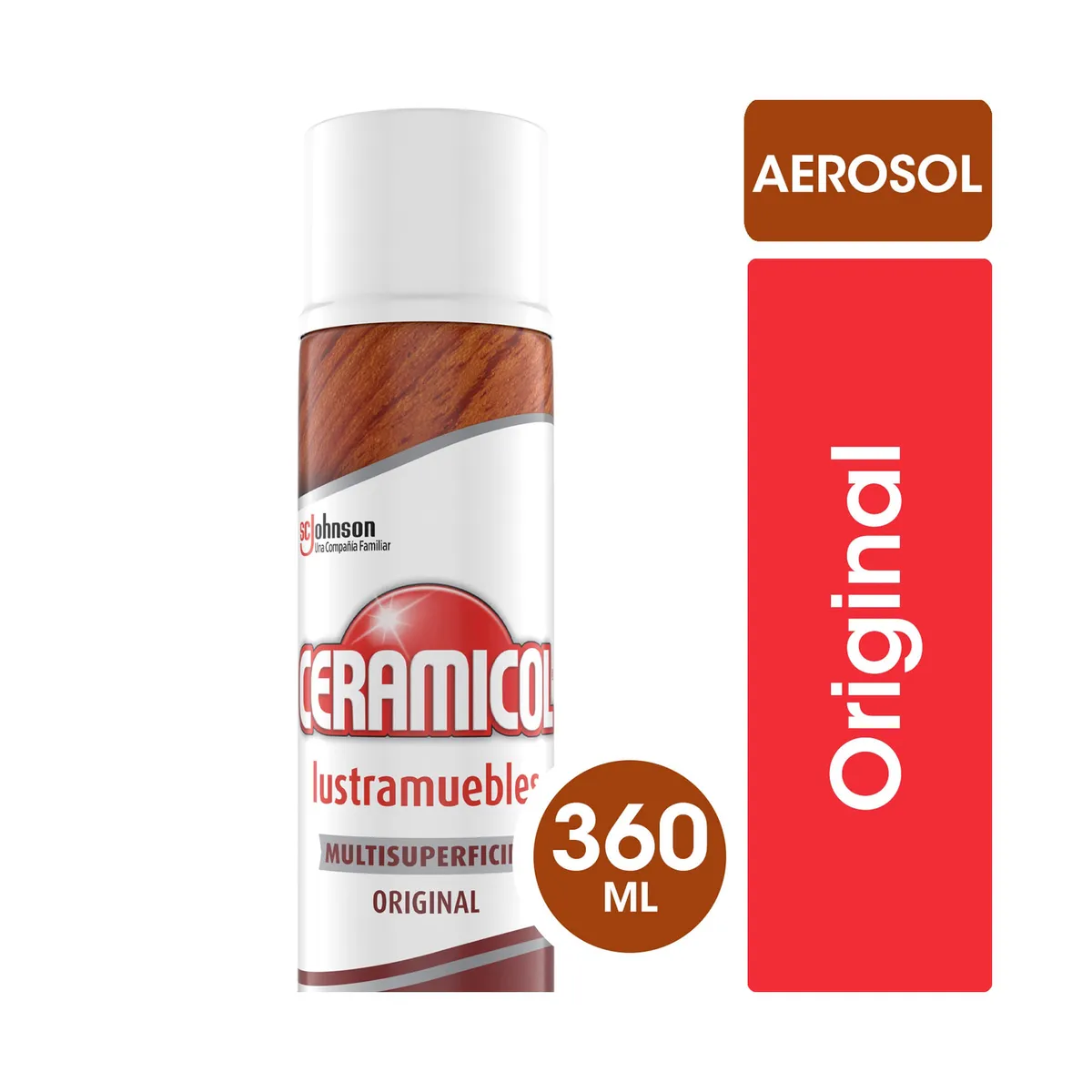 Lustramuebles multisuperficies Ceramicol original aerosol 360 ml.