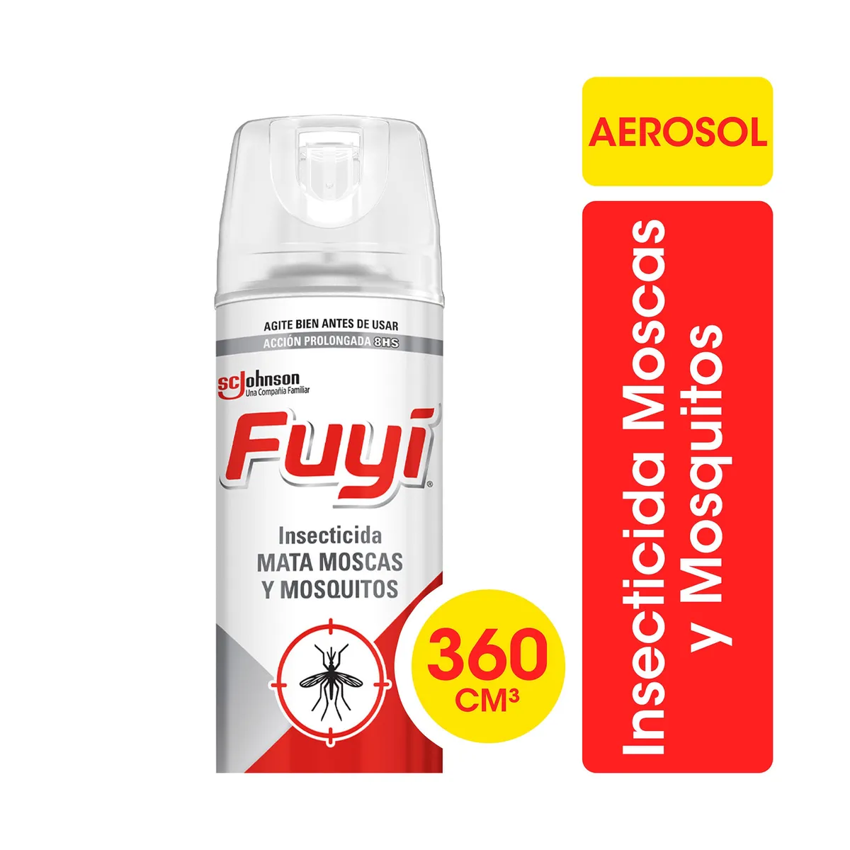Insecticida Fuyí mata moscas y mosquitos en aerosol 360 ml