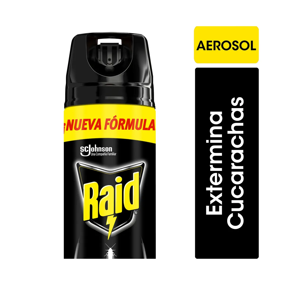 Mata cucarachas exterminador Raid en aerosol 360 cc.