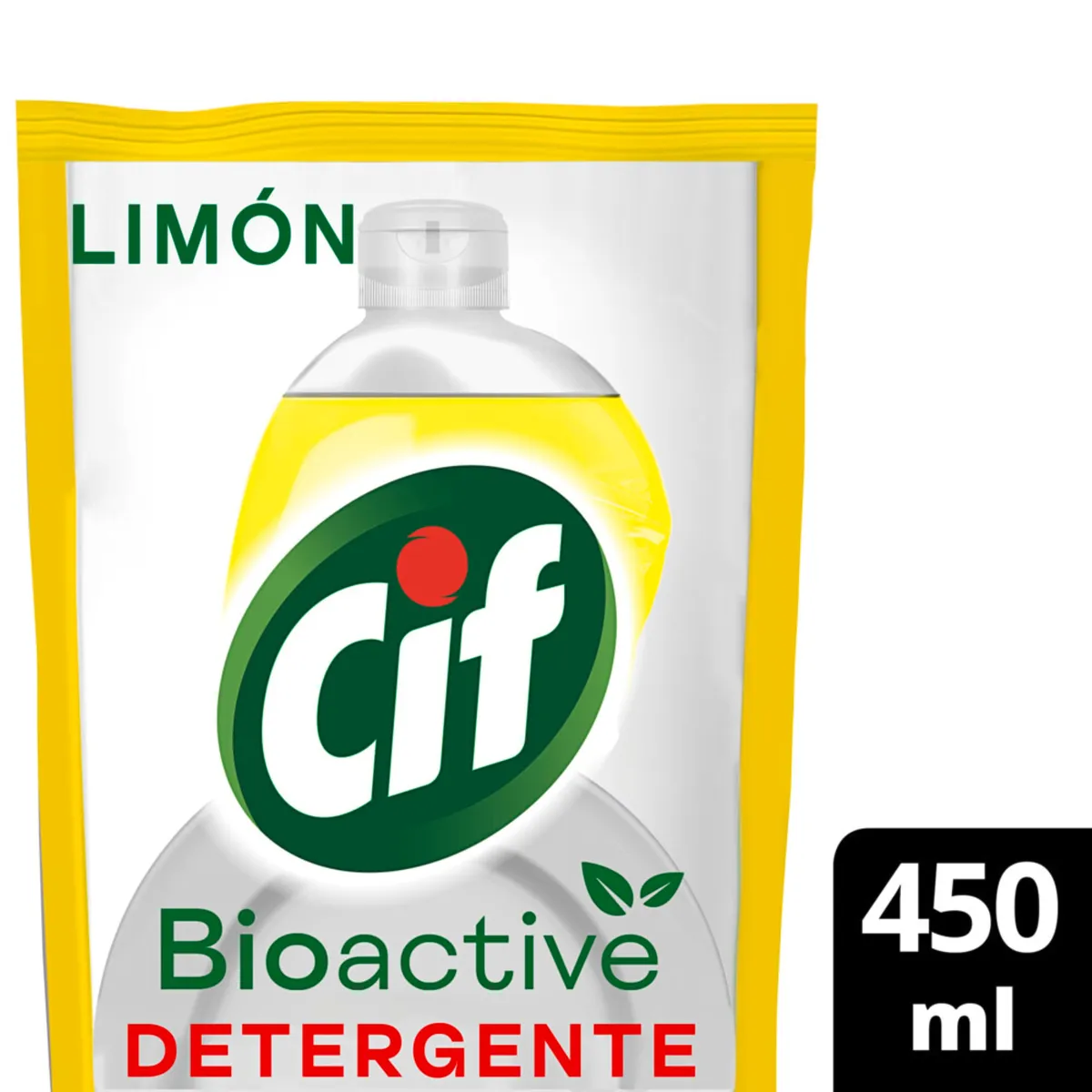 Detergente Cif bioactive limón repuesto 450 cc.