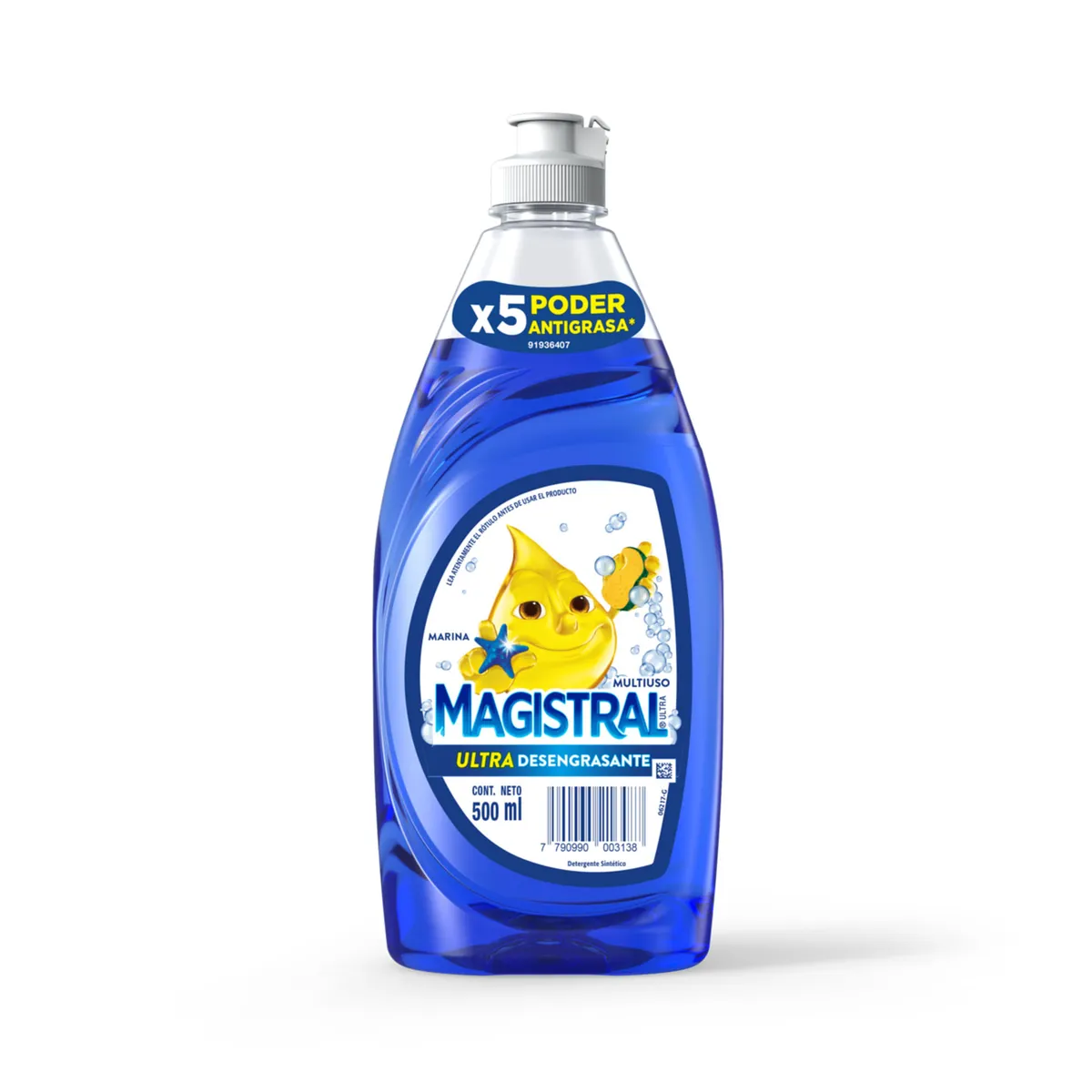 Detergente Magistral ultra marina en botella 500 cc.