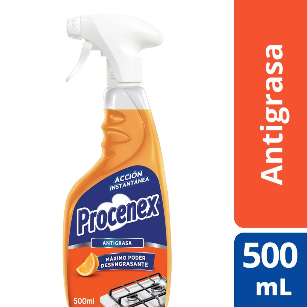Limpiador líquido Procenex antigrasa cocina gatillo 500 ml.