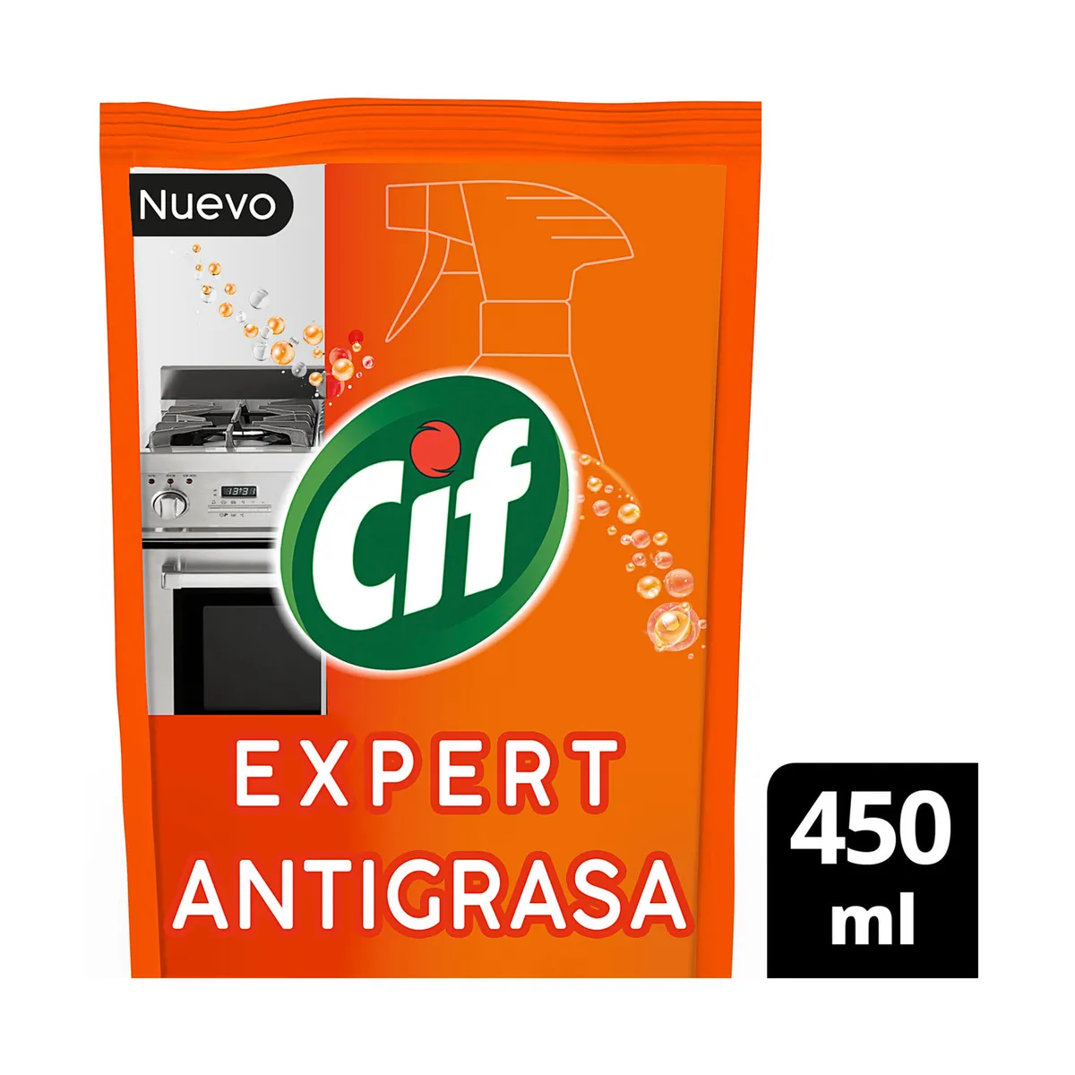 Limpiador antigrasa Cif expert dp 450 cc.