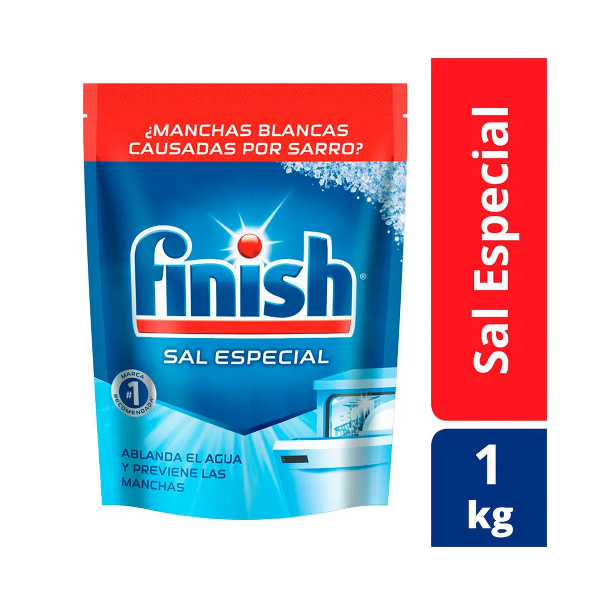 Sal para lavavajillas Finish doypack 1 kg.