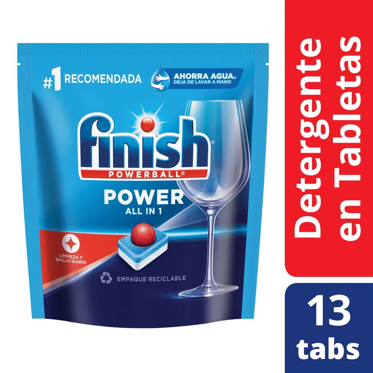 Detergente para lavavajillas Finish tabletas x 13 uni