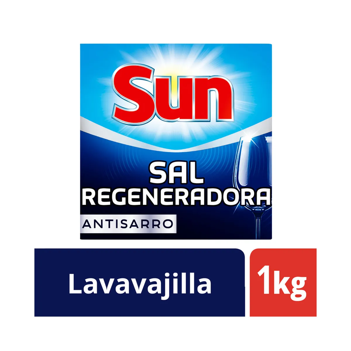 Sal regeneradora Sun lavavajilla caja 1 kg.
