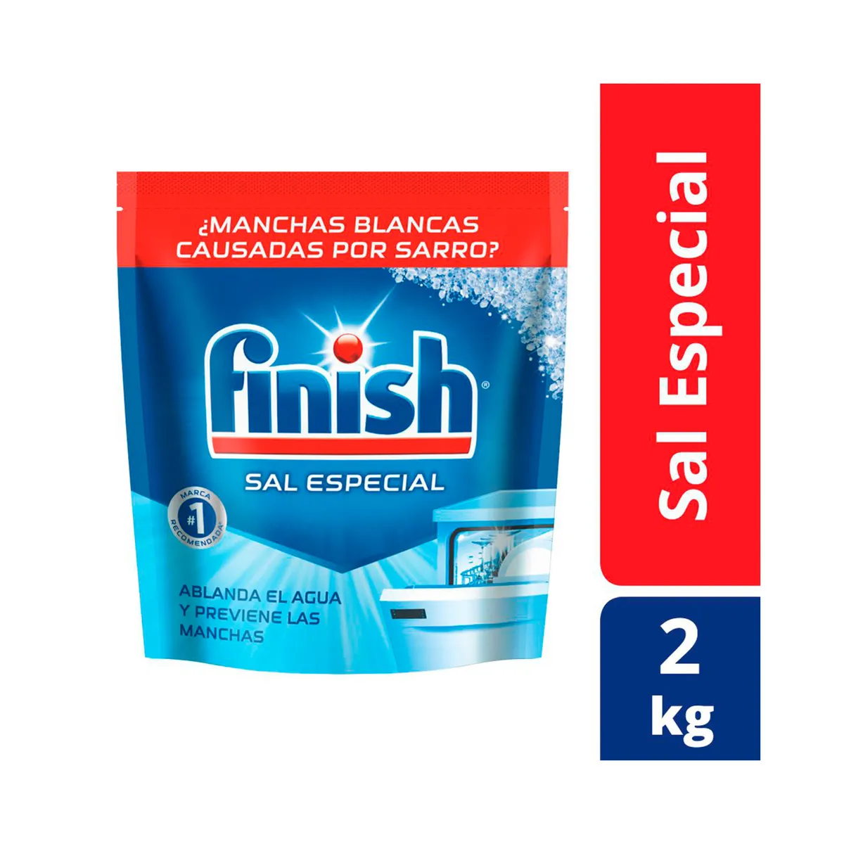 Sal para lavavajillas Finish doypack 2 kg.