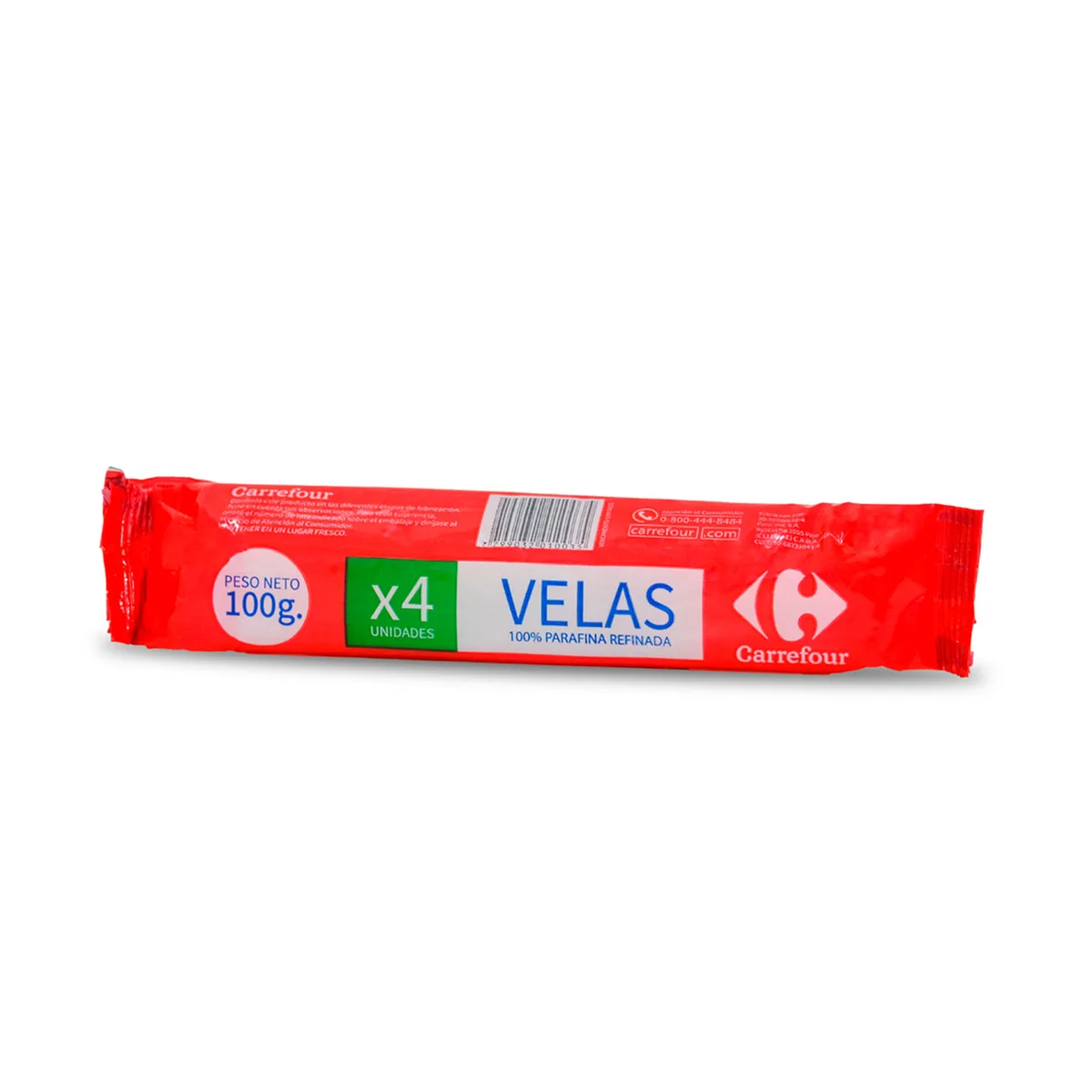 Velas de corte Carrefour largas x 4 uni