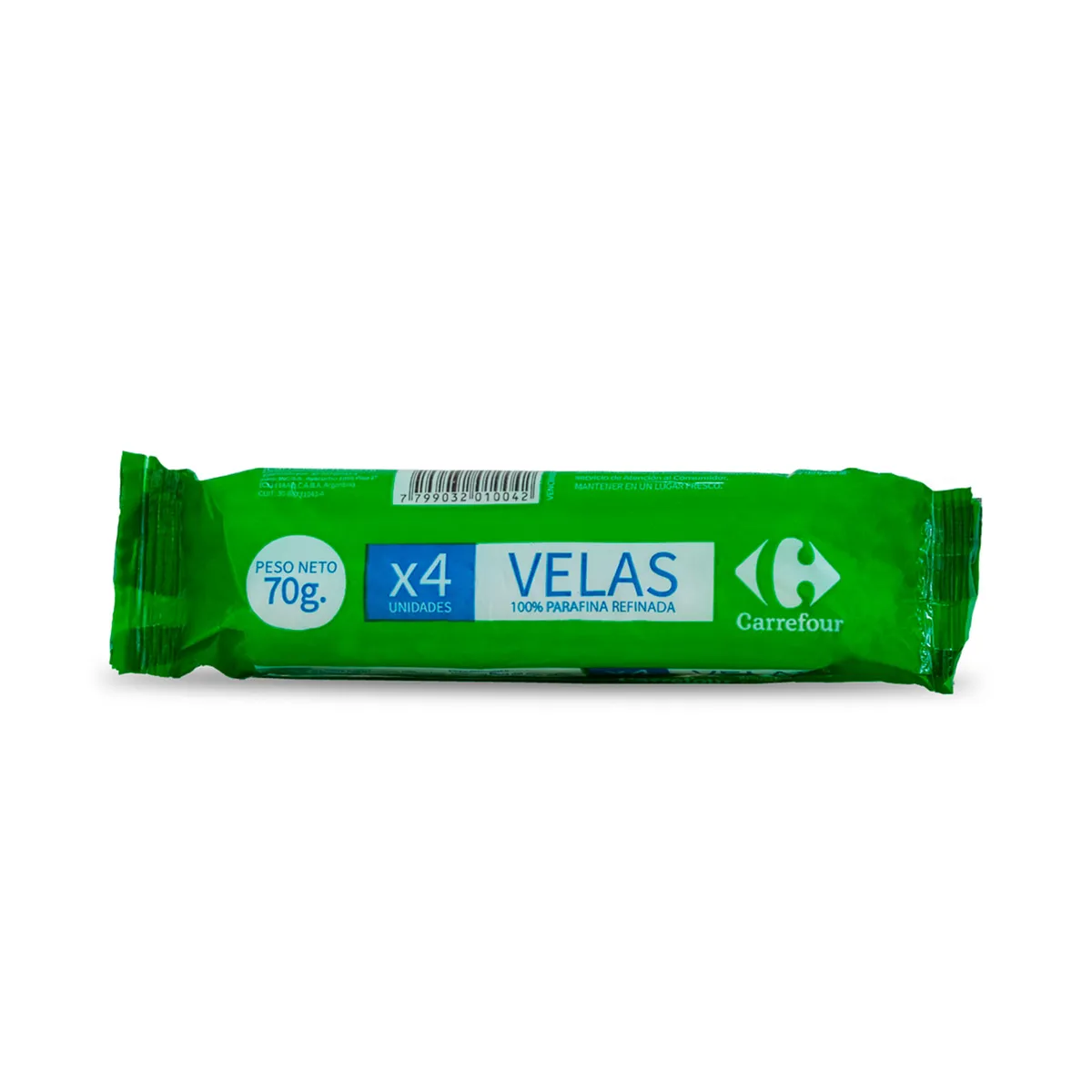 Velas de corte Carrefour cortas x 4 uni