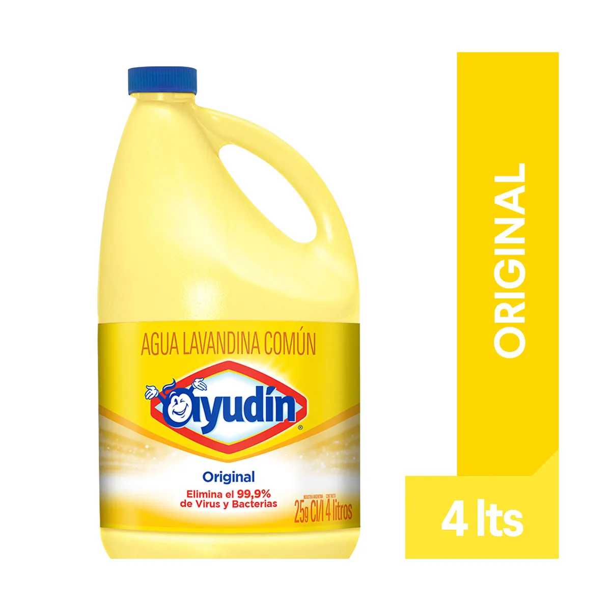 Lavandina clásica desinfectante Ayudín 4 lts.