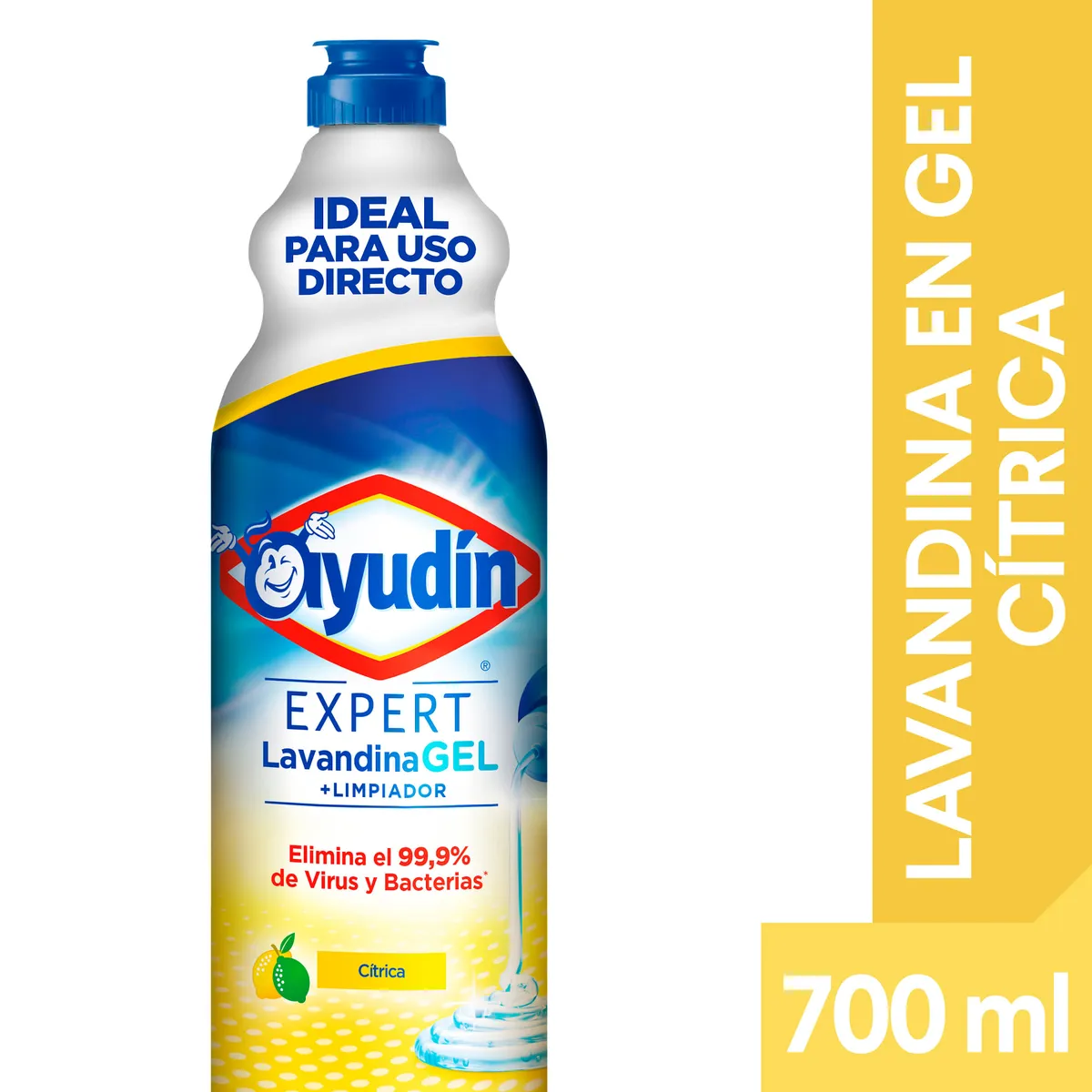 Lavandina en gel Ayudín pureza cítrica 700 ml.