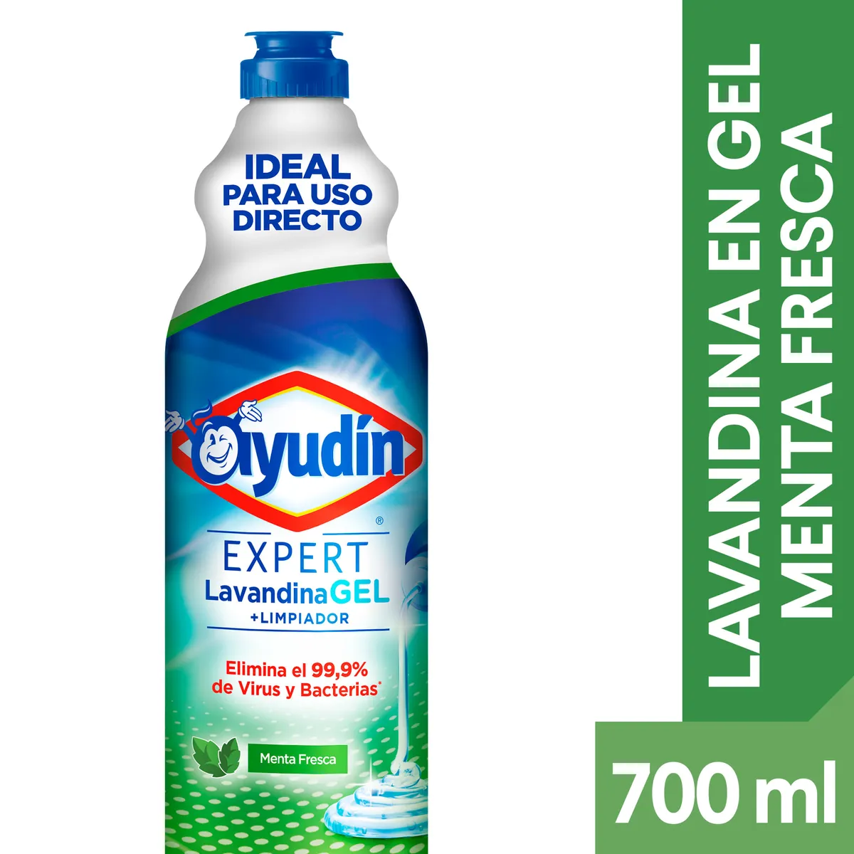 Lavandina en gel Ayudín menta 700 ml.