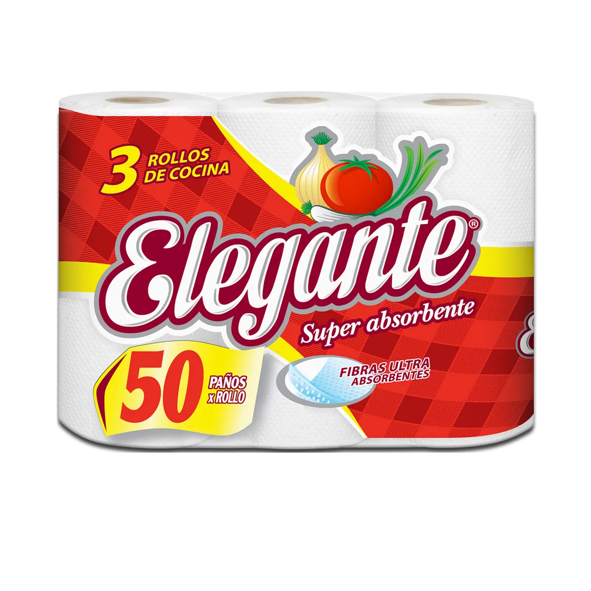Rollo de cocina Elegante 3 x 50 paños