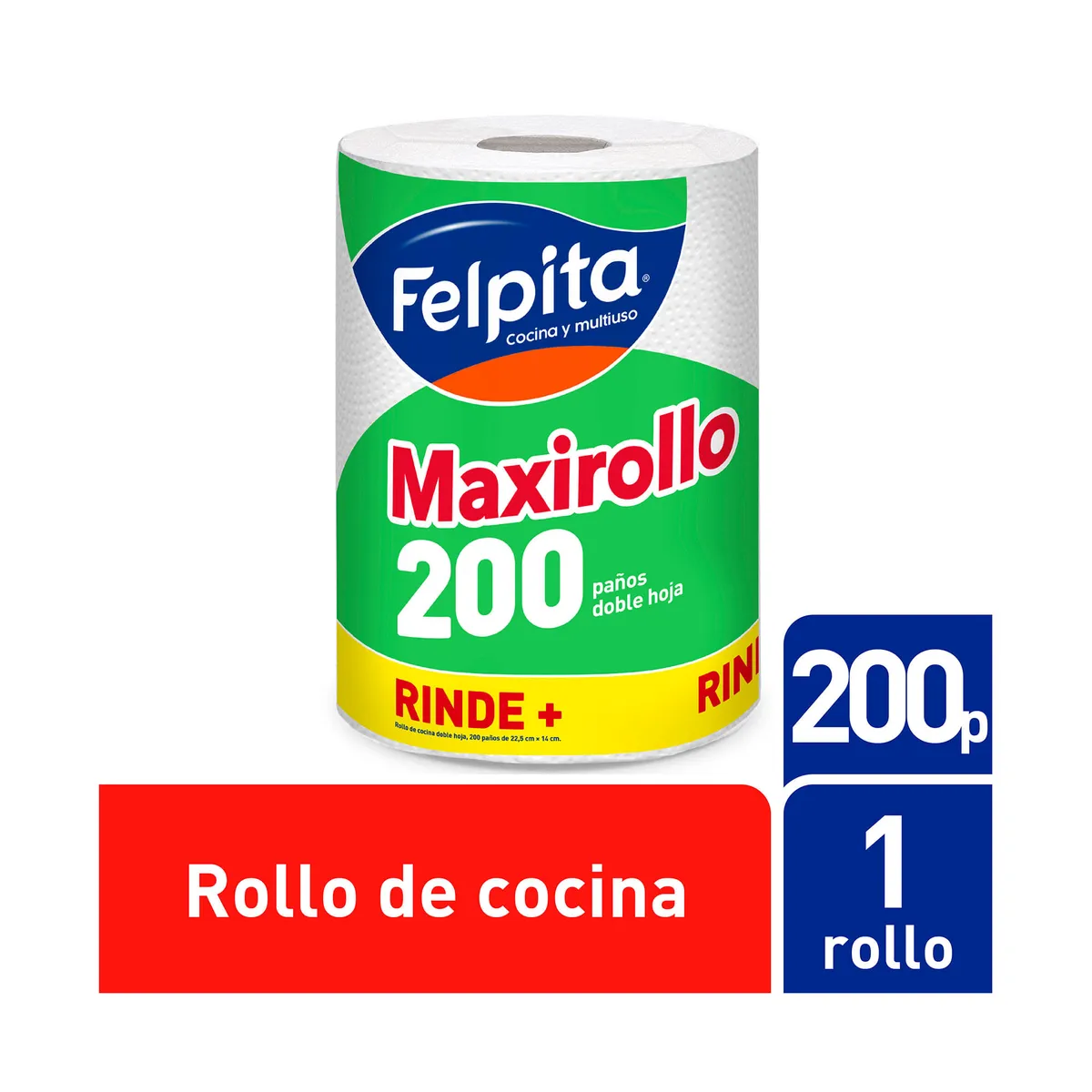 Rollo de cocina maxi rollo Felpita x 200 paños