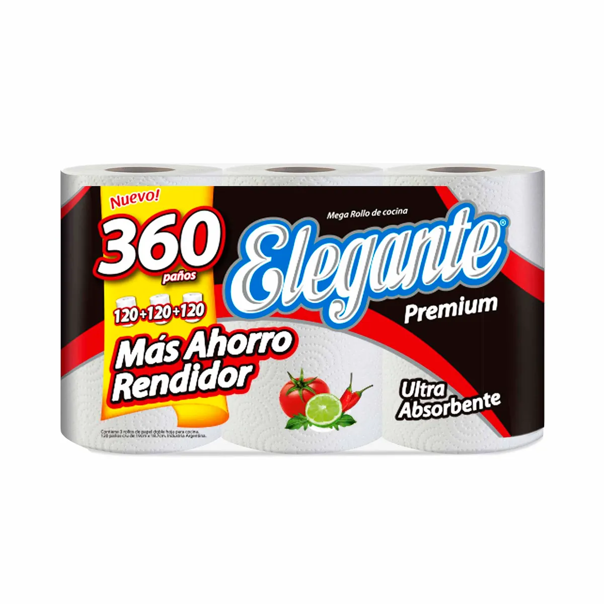 Rollo de cocina Elegante 360 paños