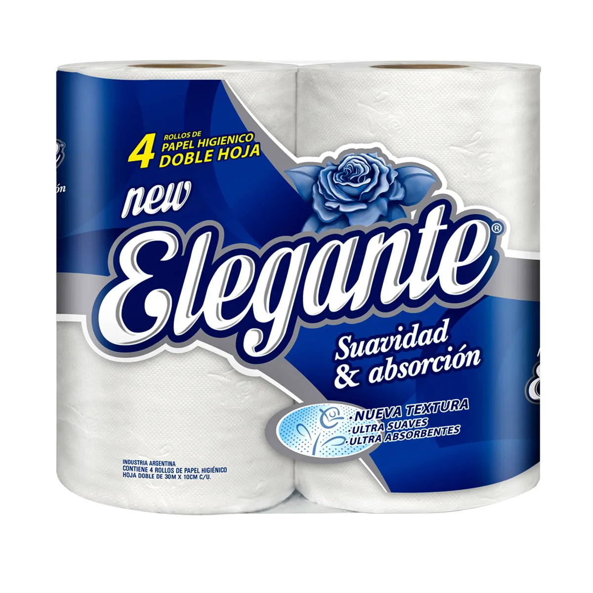 Papel higiénico doble hoja Elegante 4 x 30 m.