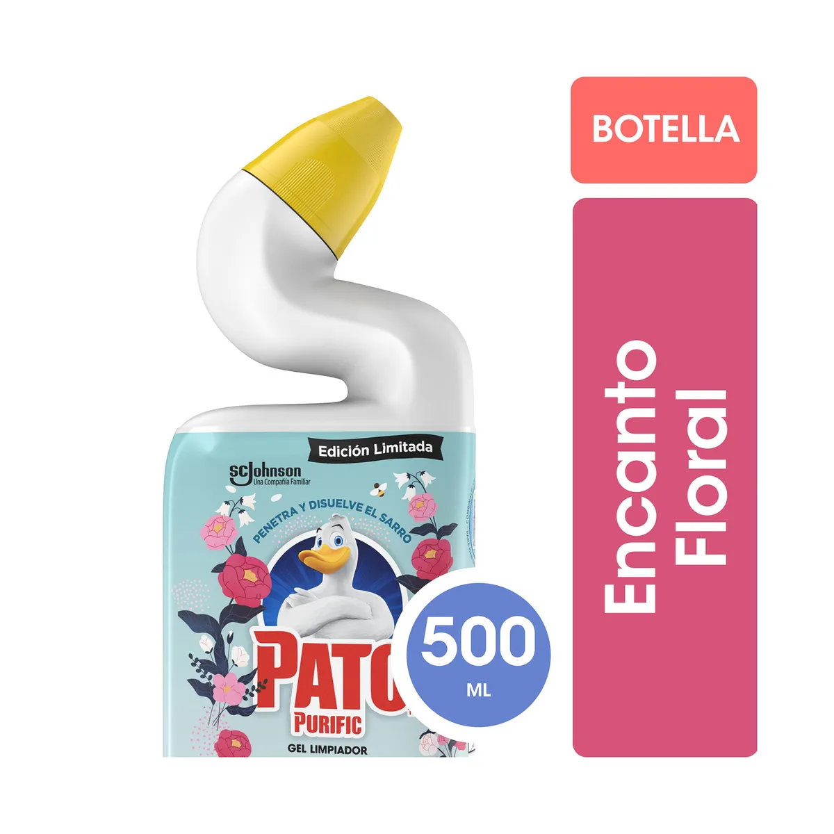 Limpiador inodoro manual Pato encanto floral 500 ml.