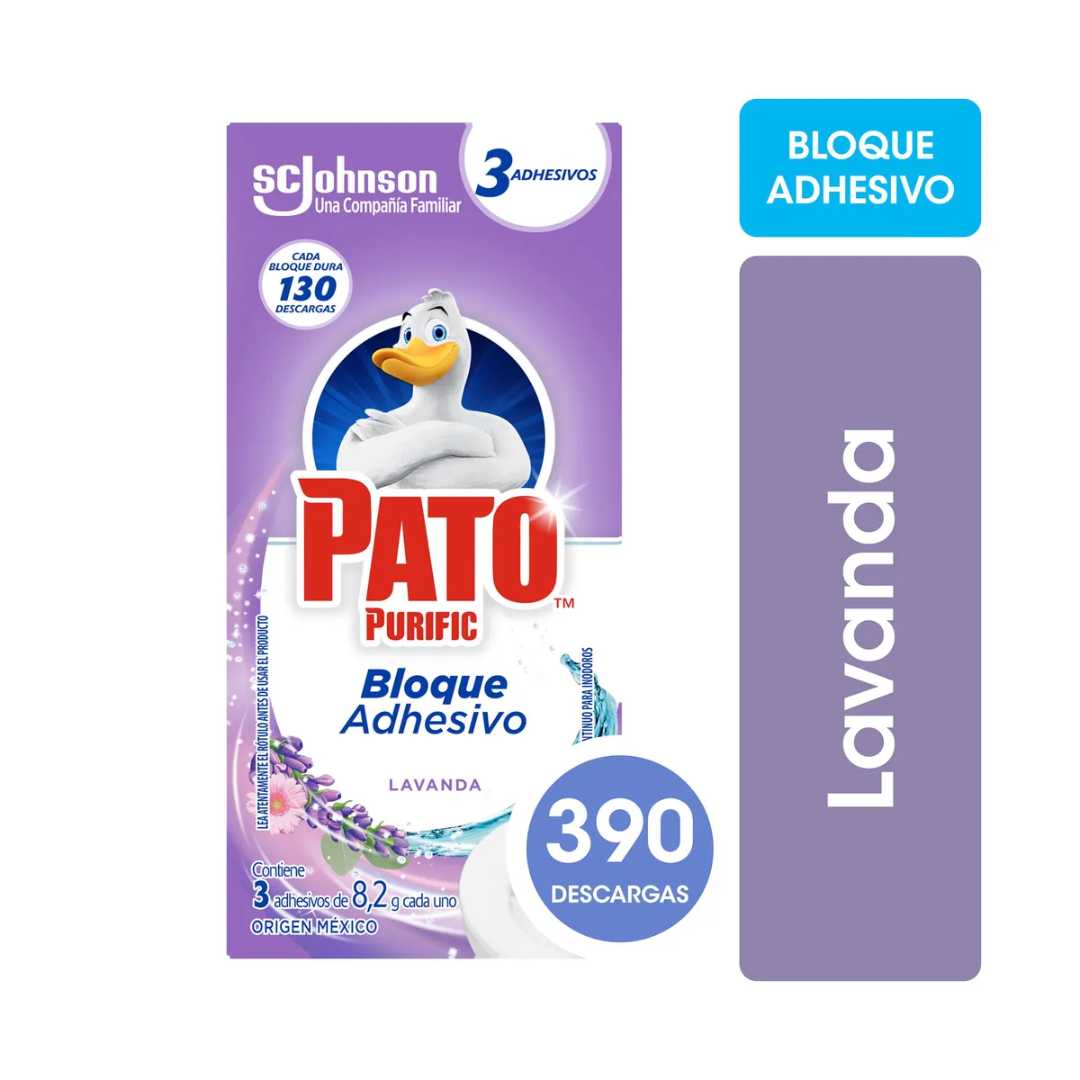 Limpiador adhesivo para inodoro Pato lavanda 3 uni