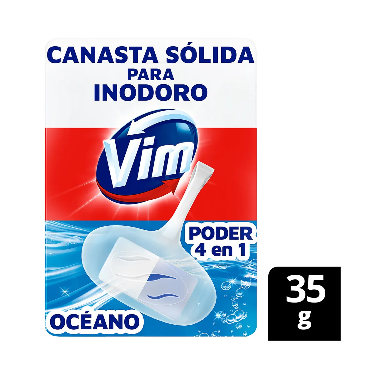 Canasta inodoro 4 en 1 Vim pinos 35 g.