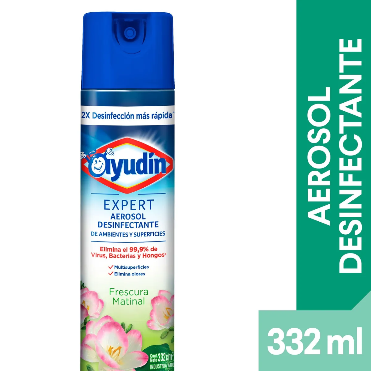 Desinfectante Ayudín expert frescura matinal aerosol 332 cc.