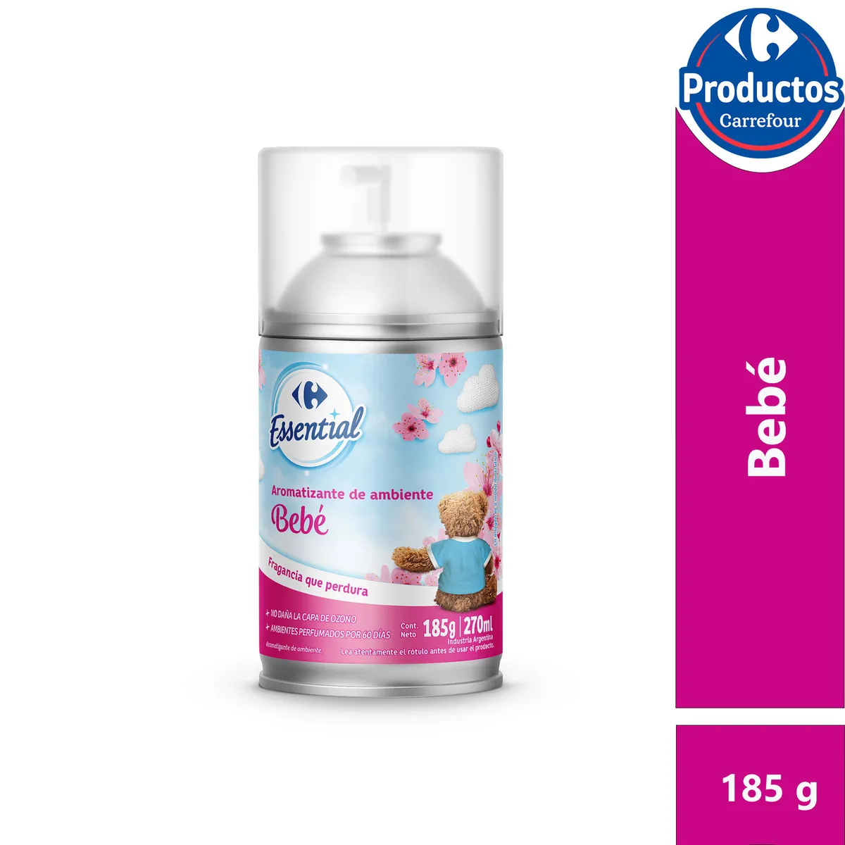 Aromatizador de ambiente Carrefour Essential bebé 185 g.