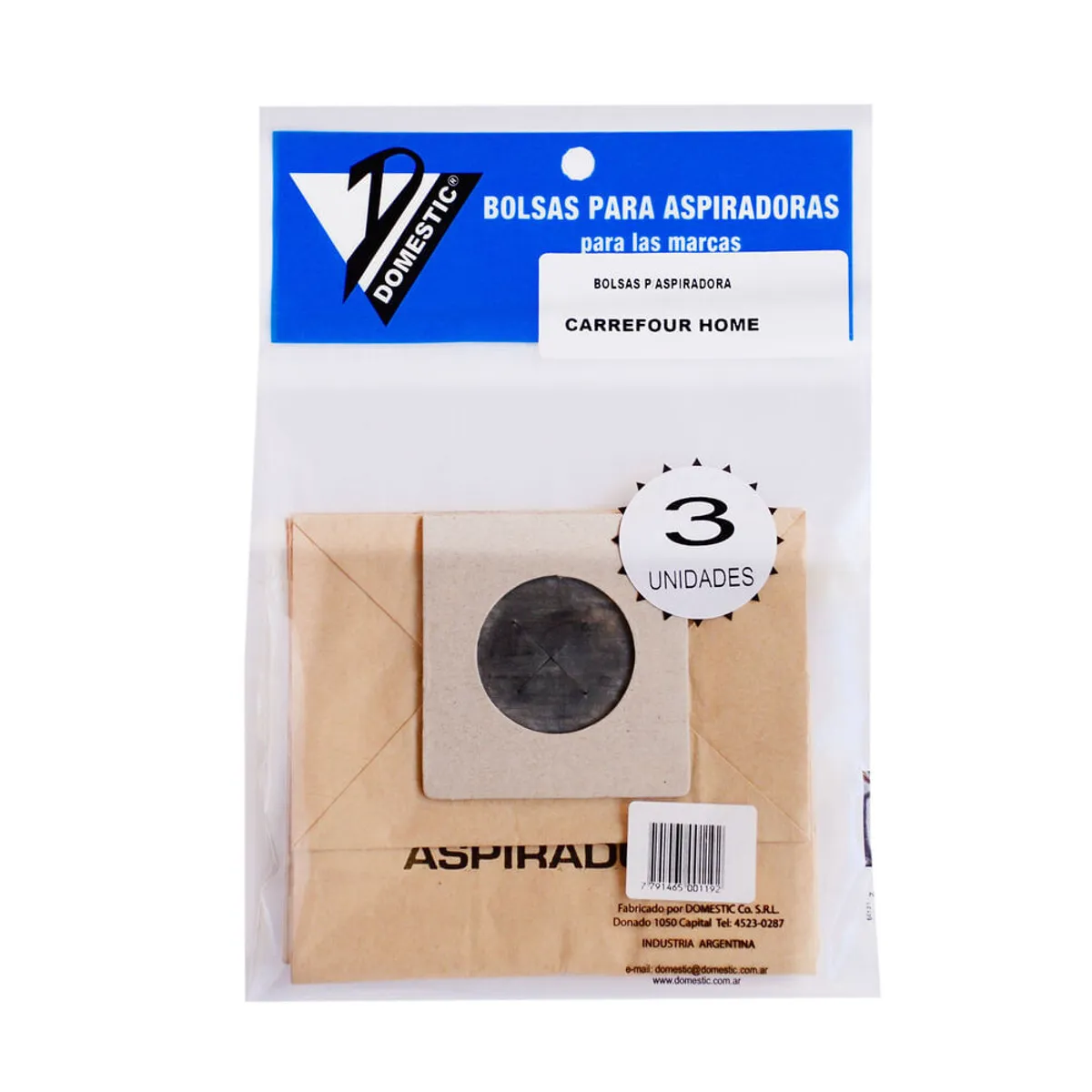 Bolsas para aspiradora doméstica Carrefour Home 3 u.