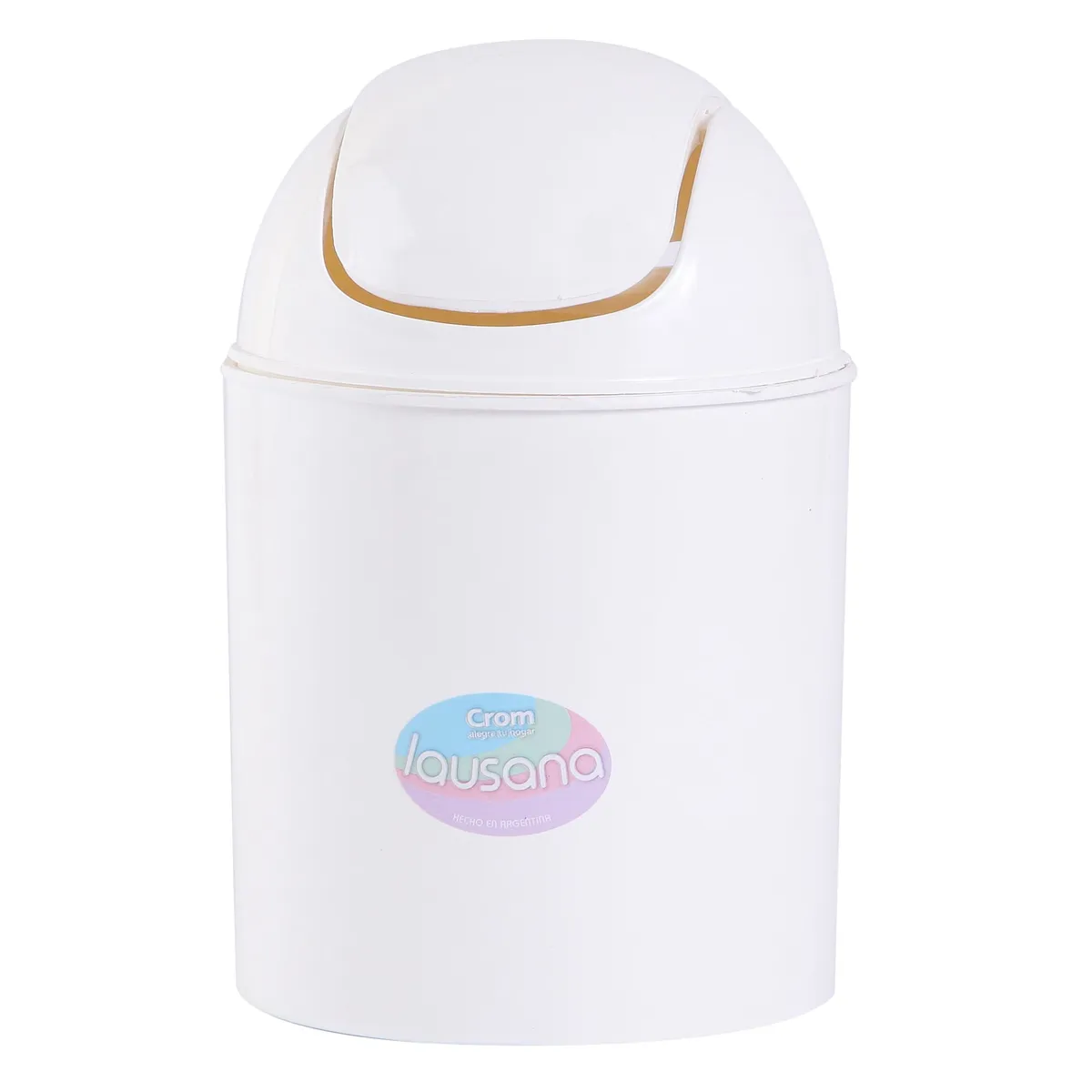 Cesto de residuos blanco tapa vaivén lousana 1.7 l.