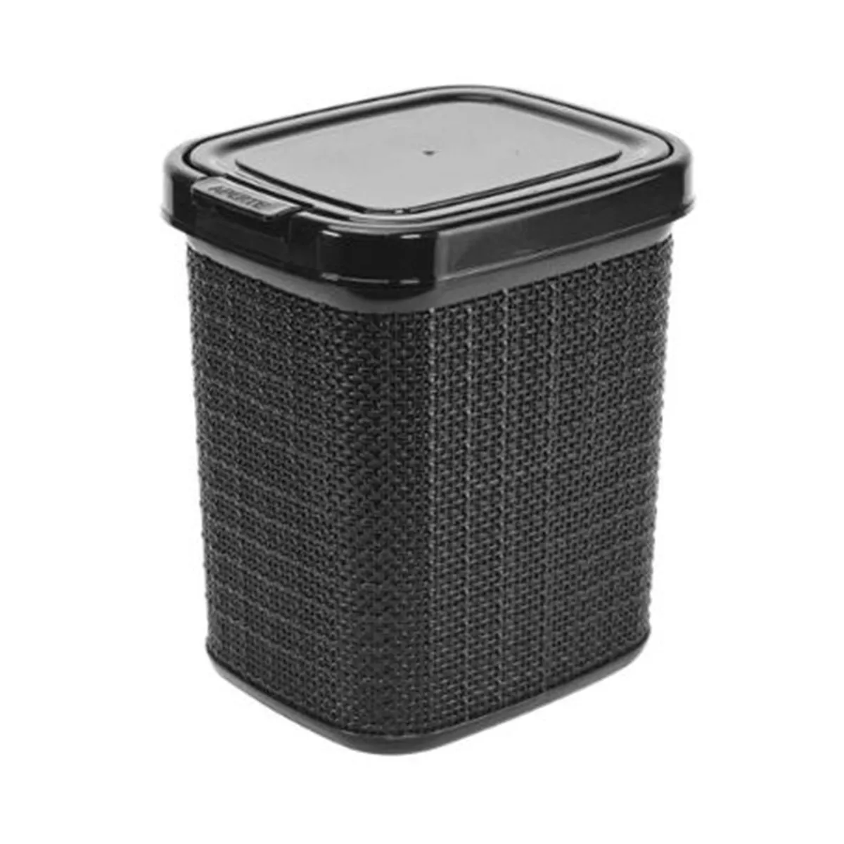 Cesto de residuos tapa click negro 4.5 lts
