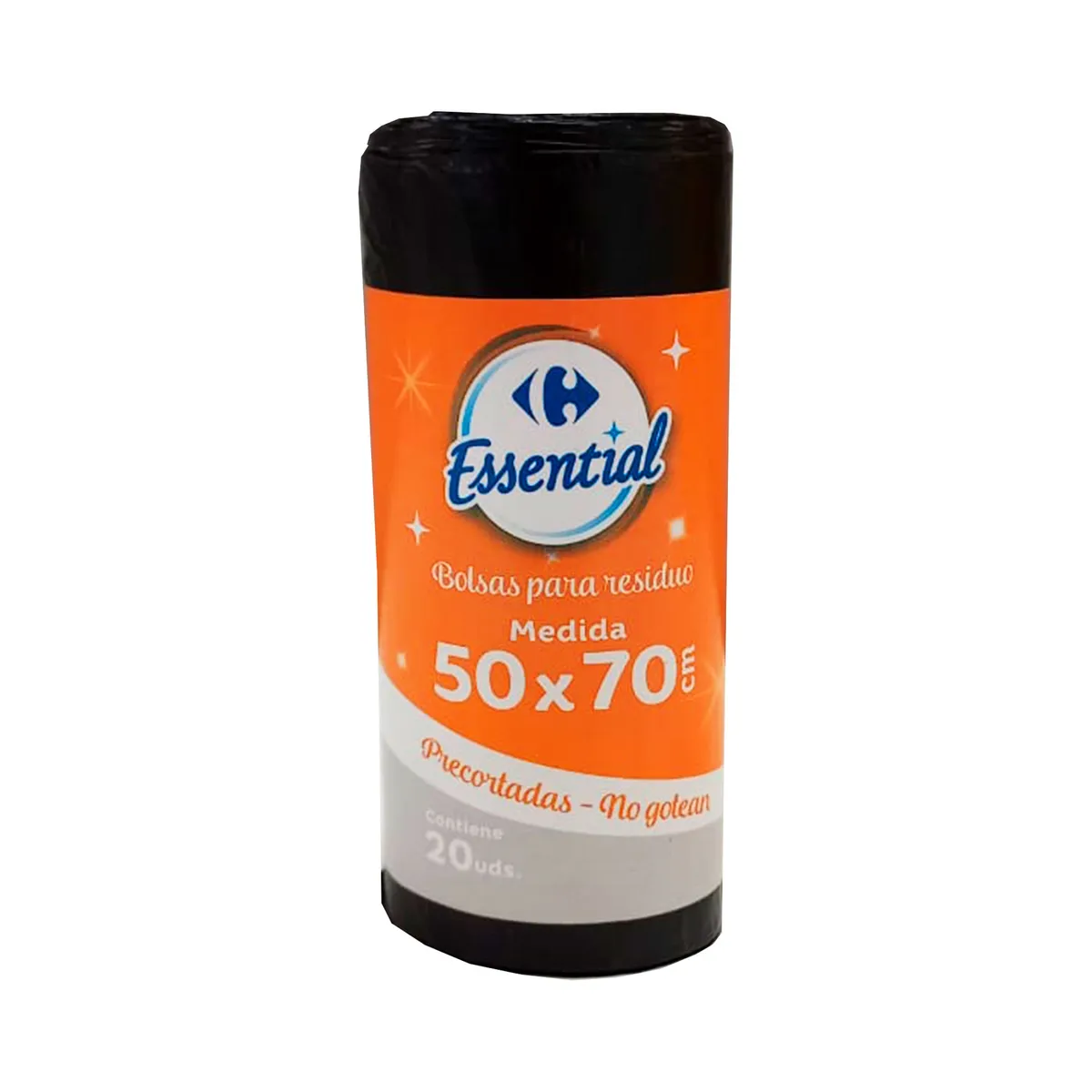 Bolsa de residuos Carrefour Essential 50x70 cm rollo x 20 uni