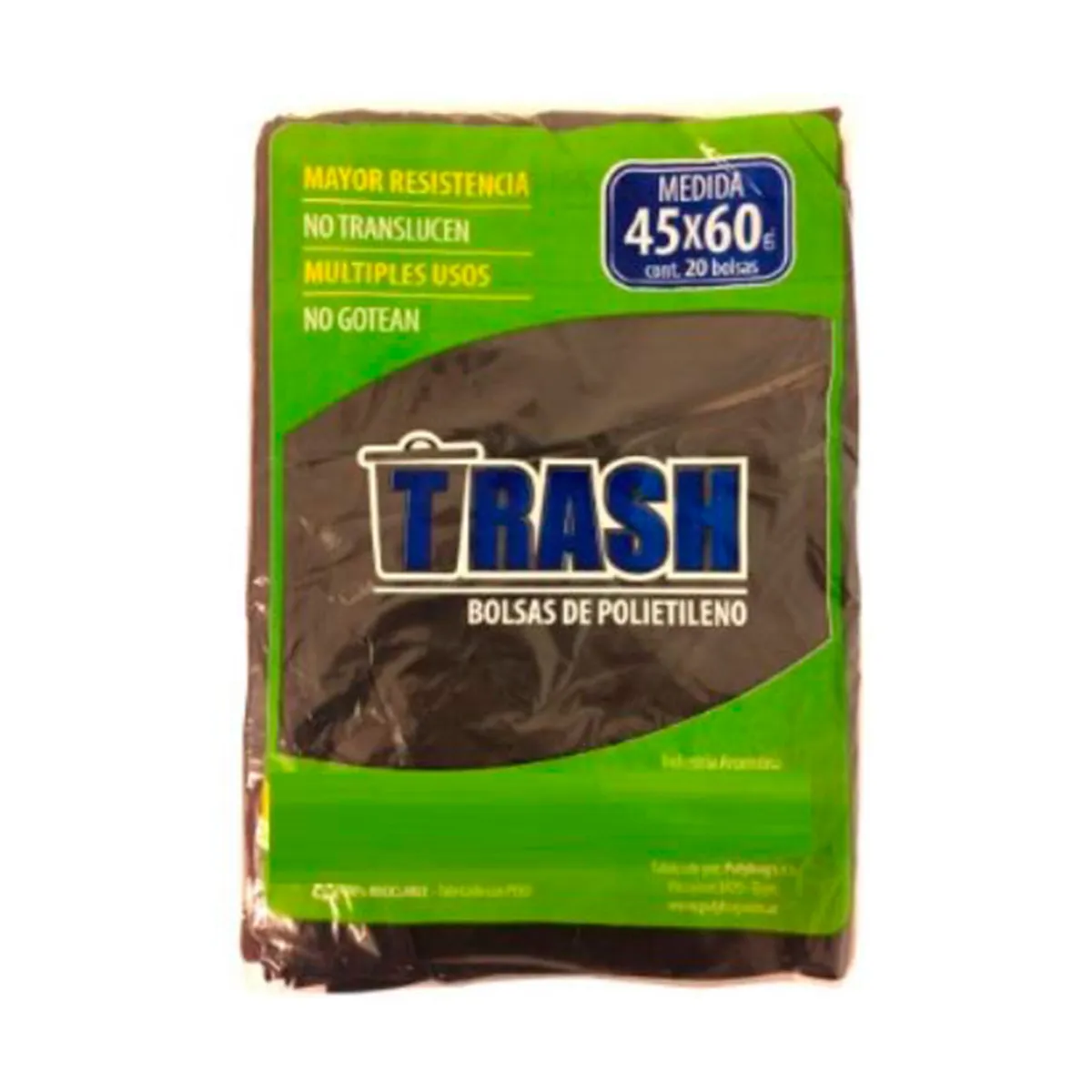 Bolsa de residuos Trash 45x60 x 10 uni