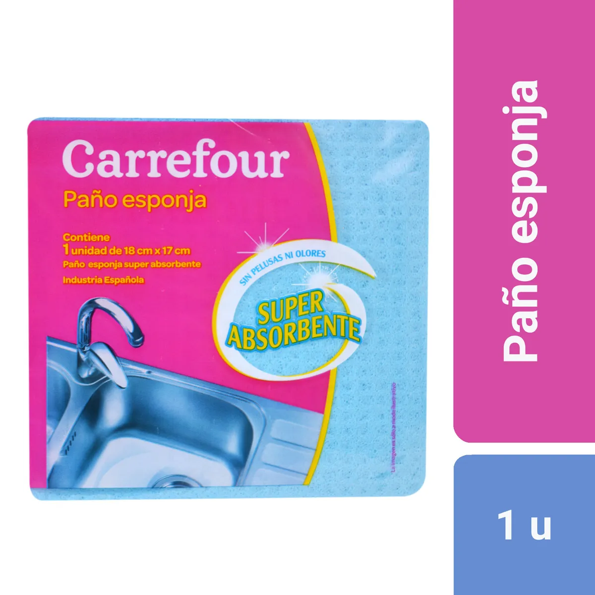 Paño Carrefour super absorbente 1 u.