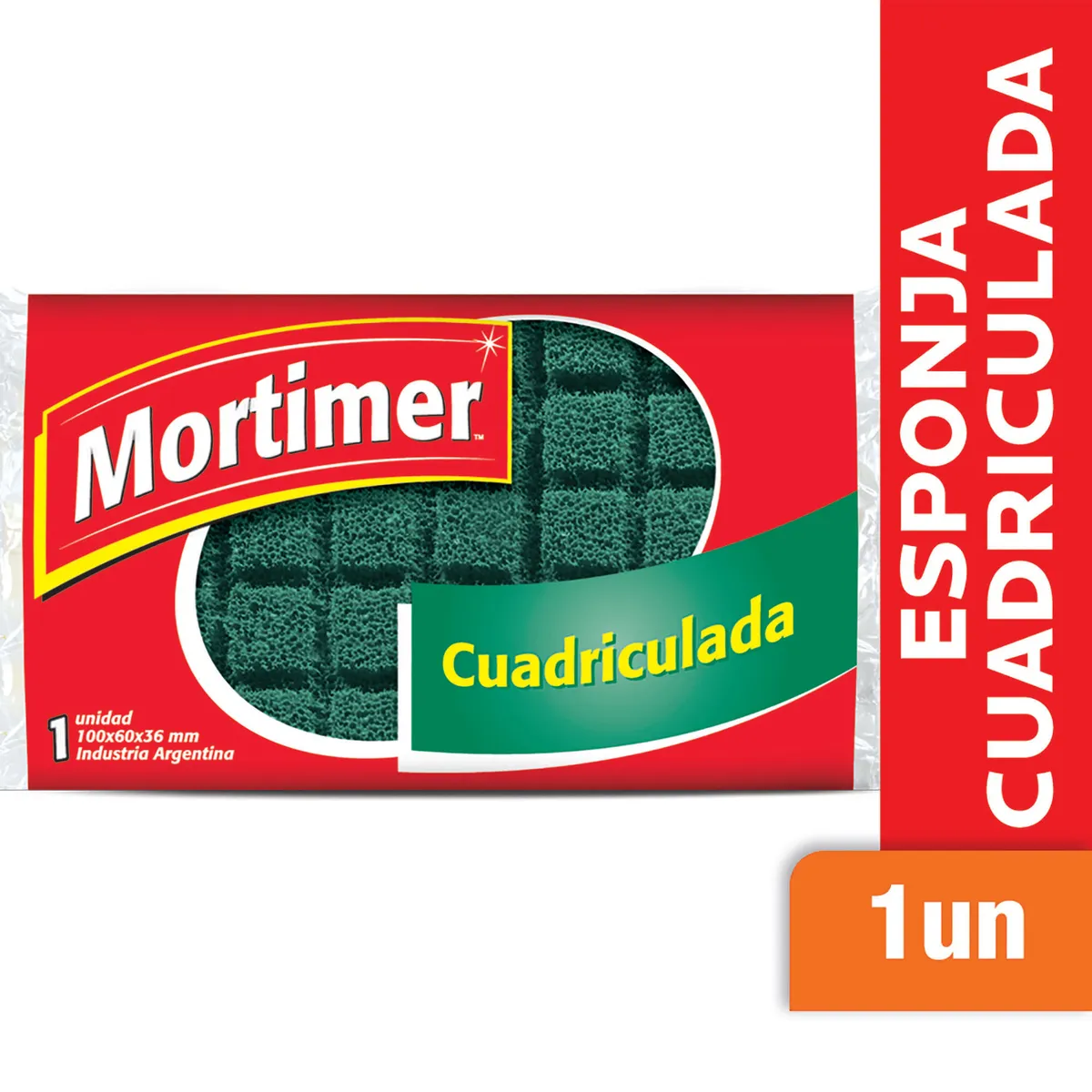 Esponja Mortimer cuadriculada 1 u.