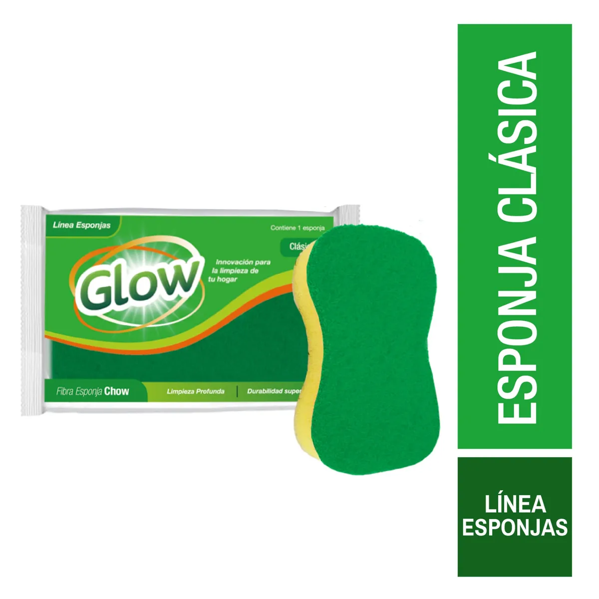 Esponja Glow chow clásica x 1 uni