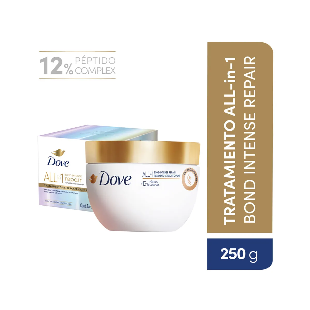Máscara de tratamiento Dove Bond intense repair 250 g.