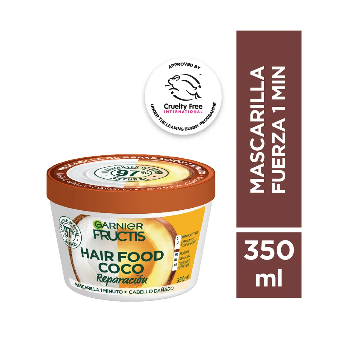 Mascarilla de reparación Fructis coco 350 cc.