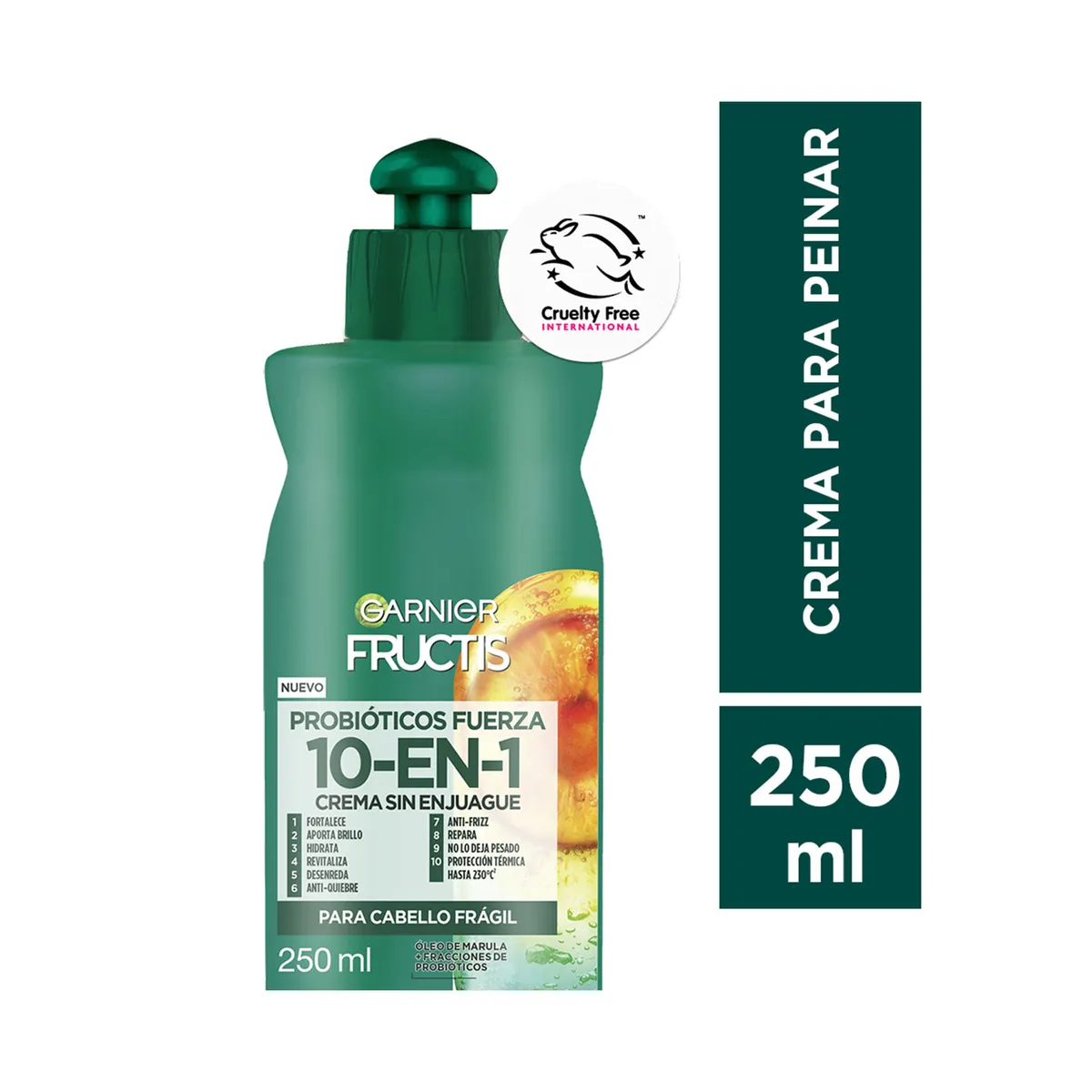 Crema para peinar 10 en 1 Garnier Fructis 250 ml