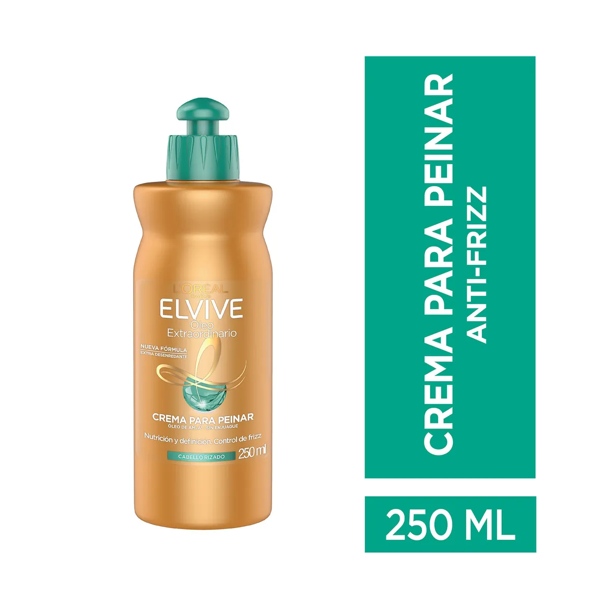 Crema para peinar Elvive rizos definidos 250 cc.
