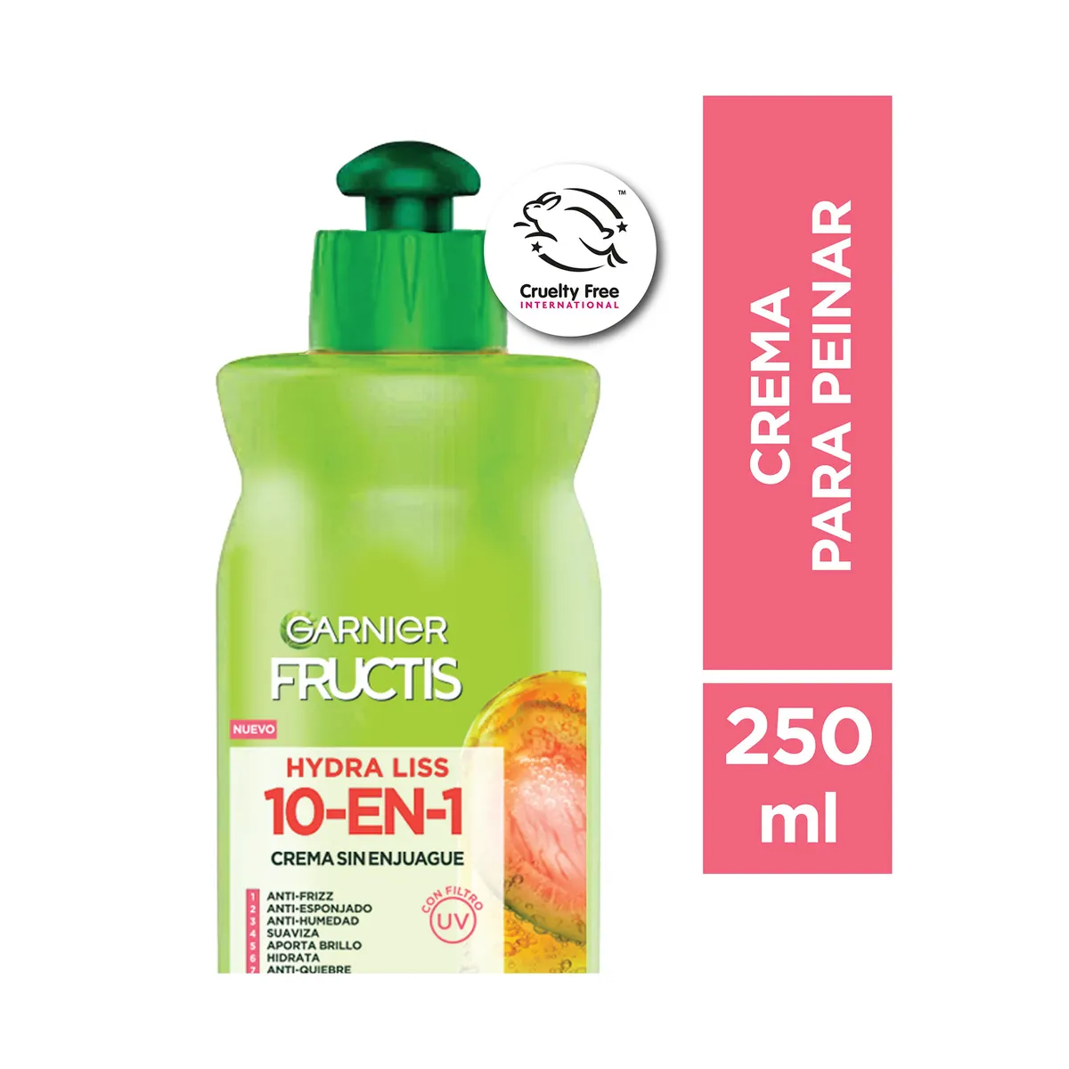 Crema para peinar Fructis hydra liss 250 cc.