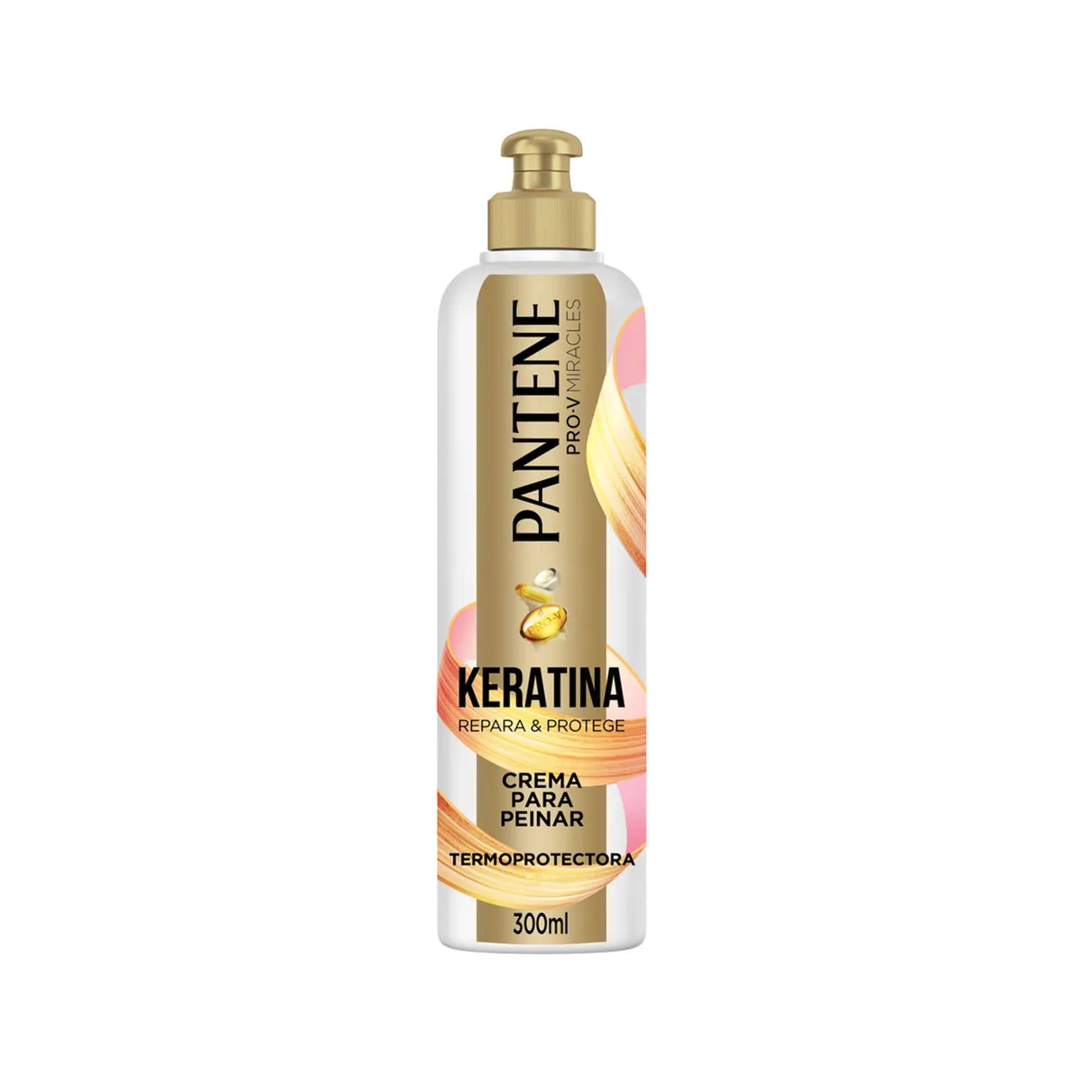 Crema para peinar Pantene con keratina 300 cc.