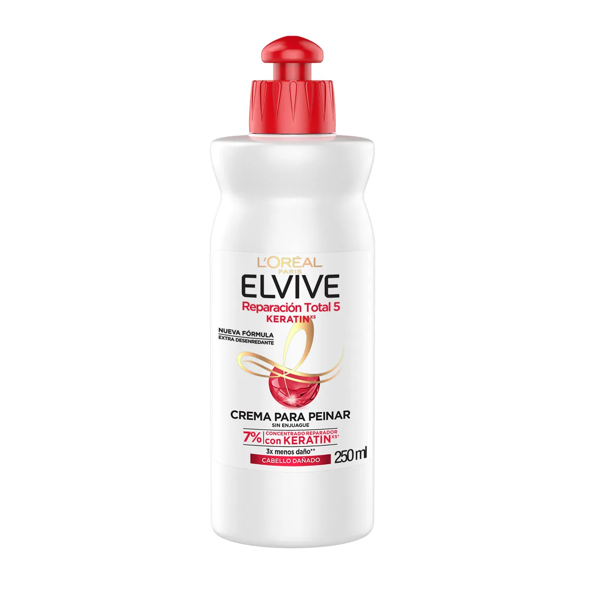 Crema para peinar Elvive reparación total 5 250 cc.